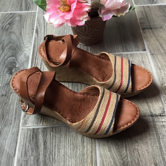 Born Shoes - BORN Cork Wedge Heels